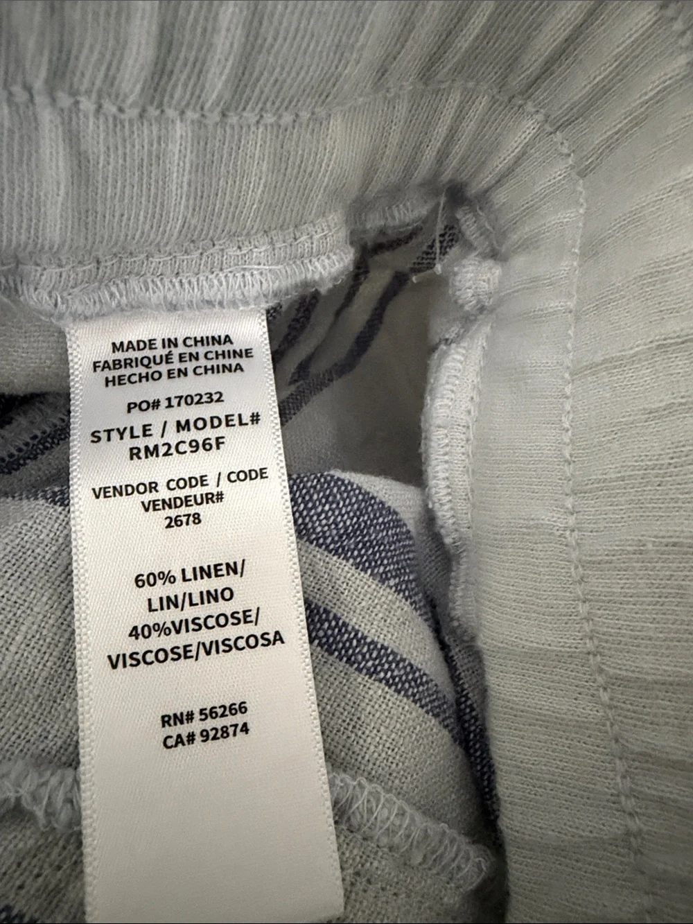NWT SPLENDID Blue Stripe‎ Drawstring SKIRT MEDIUM​​​​​​​​​​